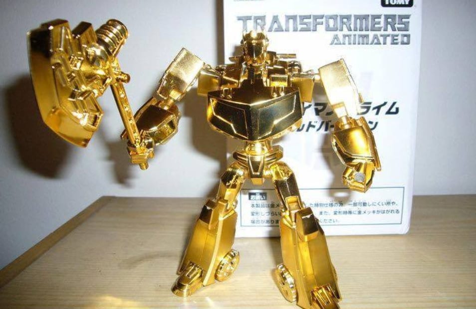 Transformers - Gold Optimus Prime@Planetiacon.stfu / Facebook.com