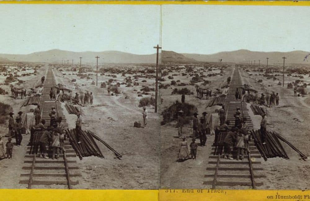 Construction du chemin de fer transcontinental ©Library of Congress Online Catalog/