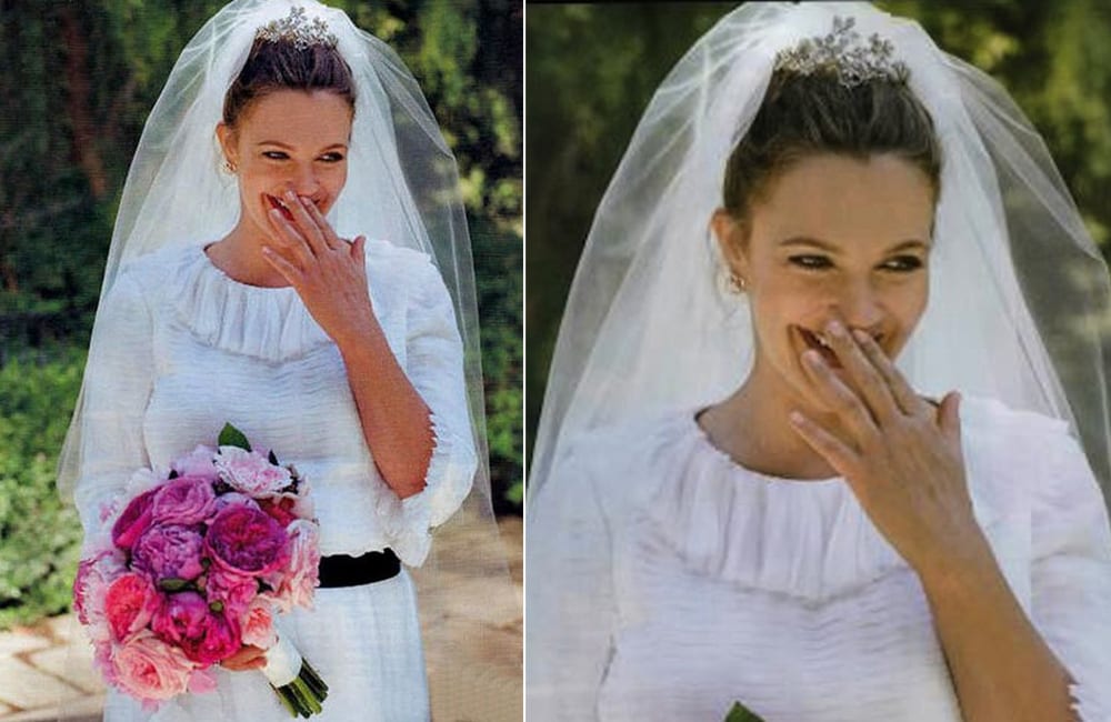 Reviews of Drew Barrymore's wedding dress were divided, but as long as she is content wearing it, who cares?